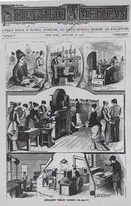 Fábrica de Tabaco de Lorillard, de Scientific American, 11 de enero de 1879 de American School
